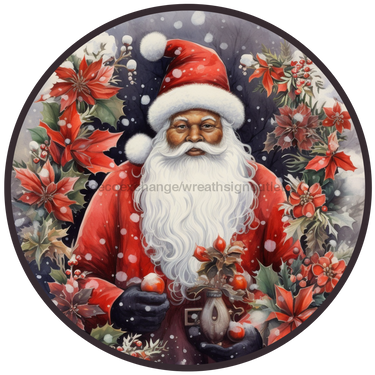 Christmas Sign, Santa Sign, DCO-00531, Sign For Wreath, 10